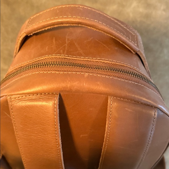 Able Tan Leather Backpack - Picture 11 of 11